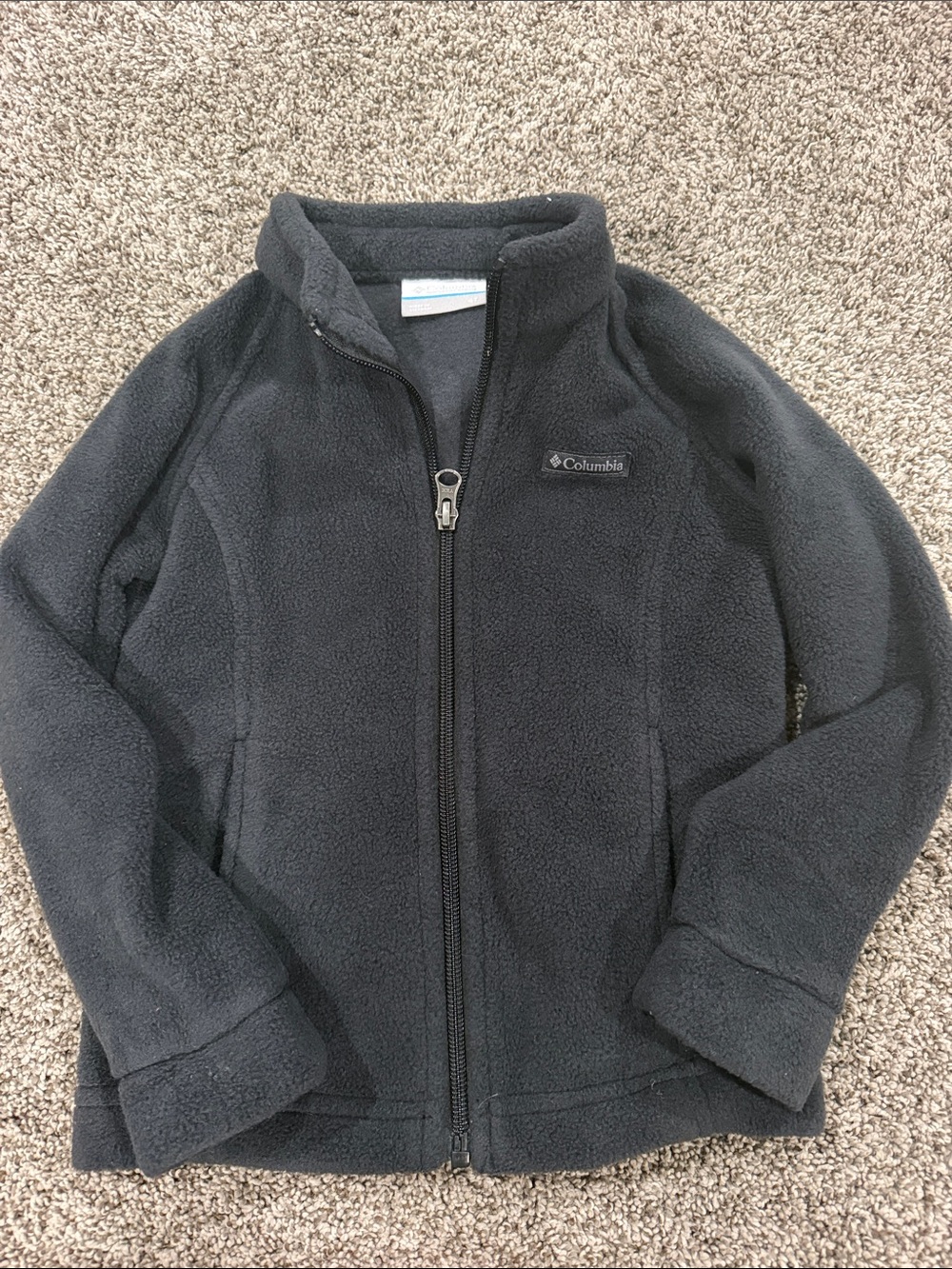 Columbia Kids Black Full-Zip Fleece Jacket
